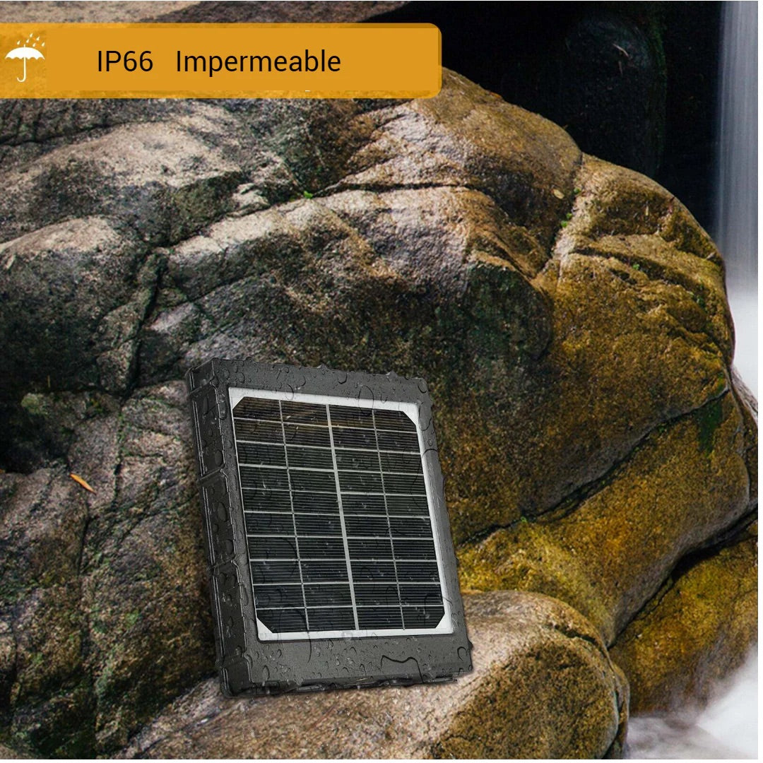 panneaux solaires pour camera de chasse 3W 8000mAh 12V/9V/6V sortie 5V