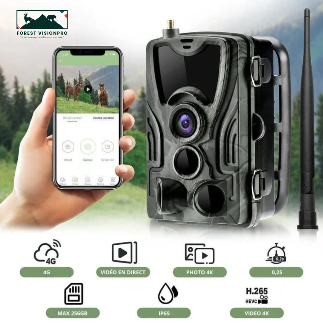 Caméra De Chasse 4G+ 4K Avec Écran - Forest VisionPro