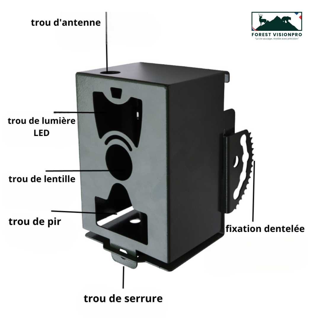 Boîtier de Sécurité Antivol pour Caméra de Chasse