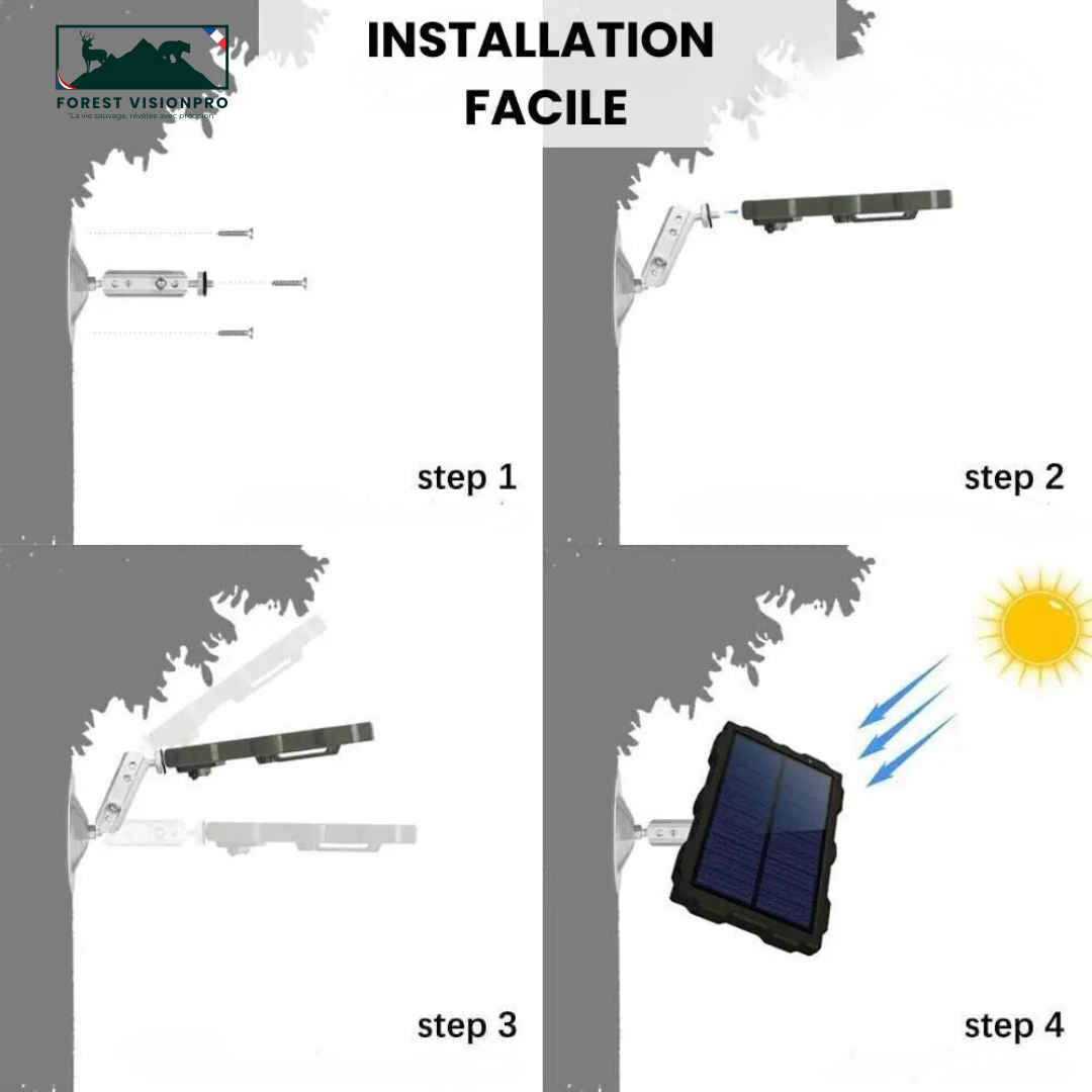 Kit panneau solaire pour les caméras de chasse