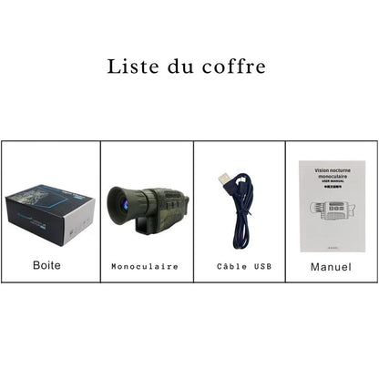 Monoculaire 5X infrarouge vision nocturne 4K