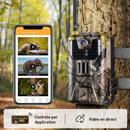 Caméra de chasse 4K & 4G Connectée Telephone Vision Nocturne