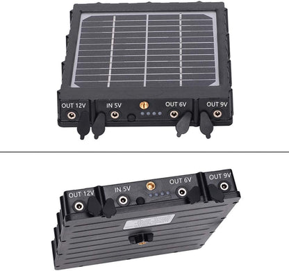 panneaux solaires pour camera de chasse  3W 8000mAh 12V/9V/6V sortie 5V